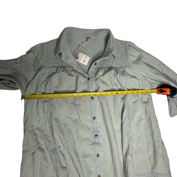 NWT Free People Vanessa Denim Tunic/Mini Dress in Blue Chill m - Picture 12 of 16